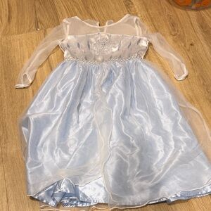 Blue and White Kids Princess Costume